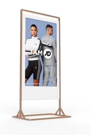 55" Super Slim Double Sided Freestanding Stand