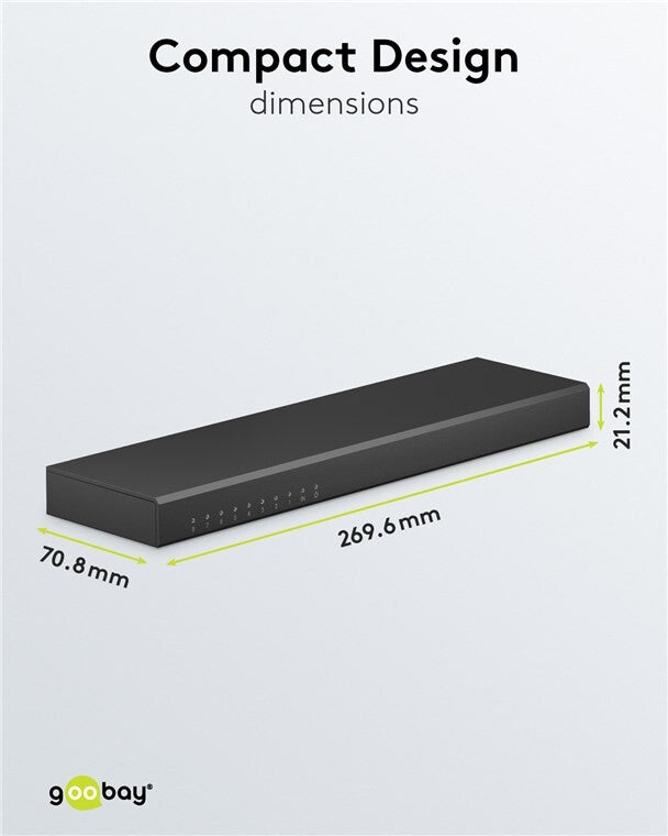 HDMI Splitter 1 to 8 (4K @ 60 Hz)