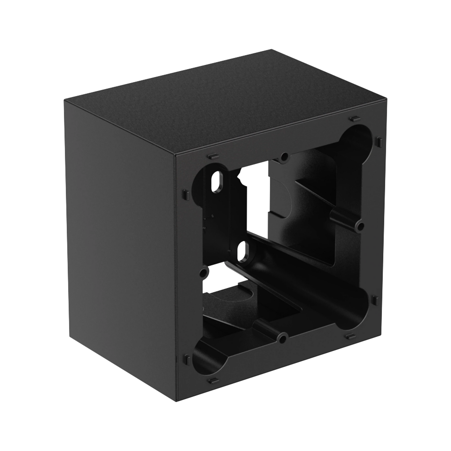 WB200/SB Surface mount wall box - 80 x 80 mm wall panel, Black