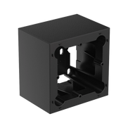 WB200/SB Surface mount wall box - 80 x 80 mm wall panel, Black