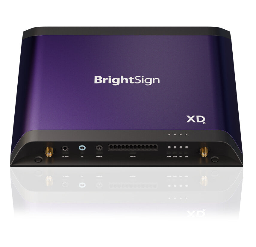 Professional 4K player with dynamic memory allocation, optimized motion graphics, 4k content,  PoE+,