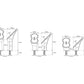 Nexmosphere X-Snapper stand, low 45´ (package 10pcs)