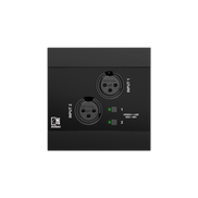 NWP220/B Network input panel - 2 x XLR + BT (4 CH), Black