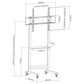 ICA-TR74 Trolley, 50-90", 800x600 VESA