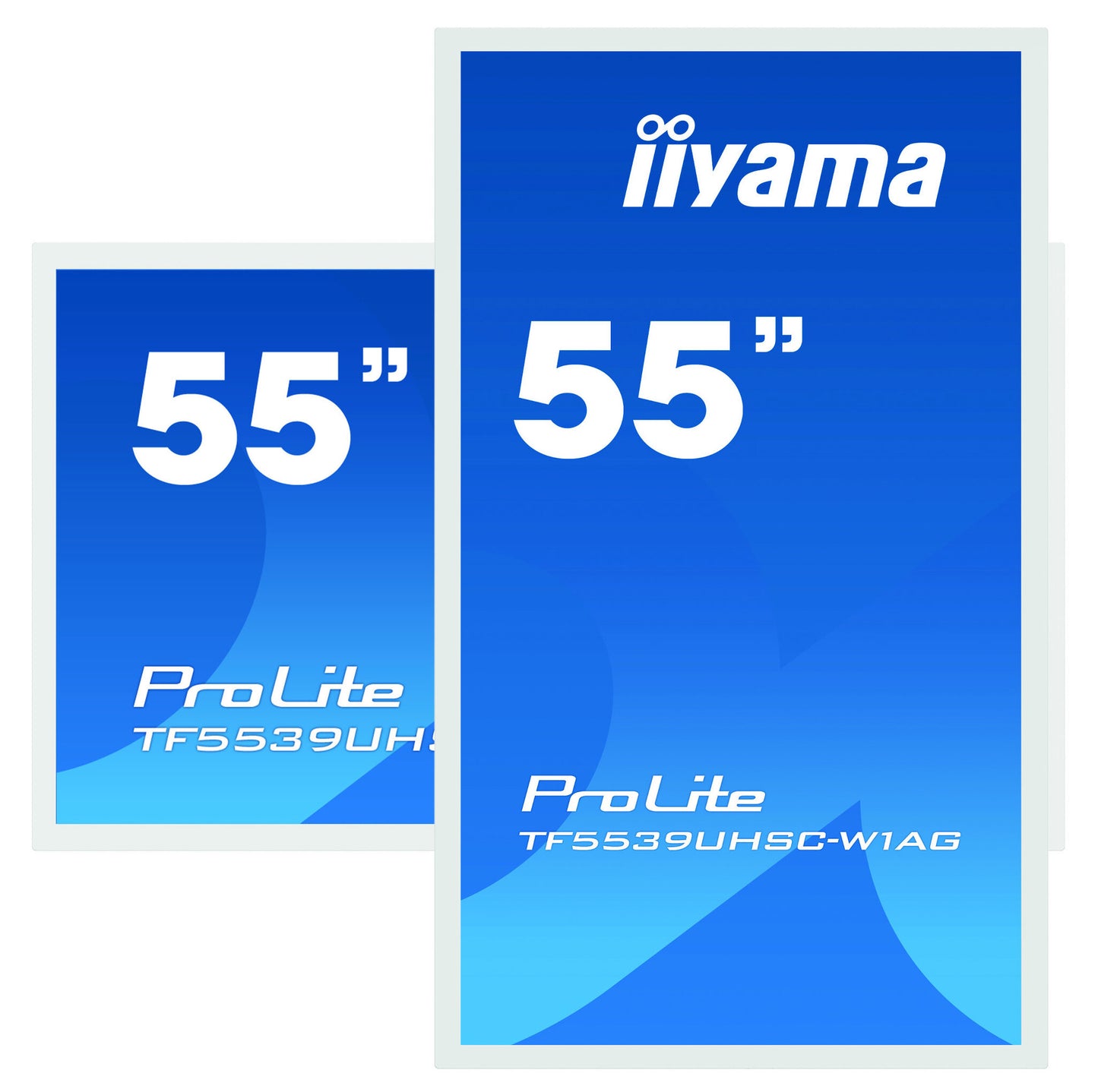 iiyama ProLite TF5539UHSC-W1AG computer monitor 139.7 cm (55") 3840 x 2160 pixels 4K Ultra HD LED Touchscreen Multi-user White